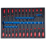 OPT-717M Тележка инструментальная, 7 полок с набором инструментов, металлическая столешница