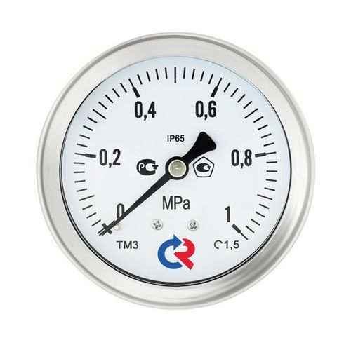 Вакуумметр Росма ТВ-321Т (-G.1-GМПа) G1/4 1.5 байонет коррозионностойкий виброустойчивый (готовый к гидрозаполнению) 63мм, тип - ТВ-321Т, осевое присоединение, -G.1-GМПа, резьба G1/4, класс точности 1.5