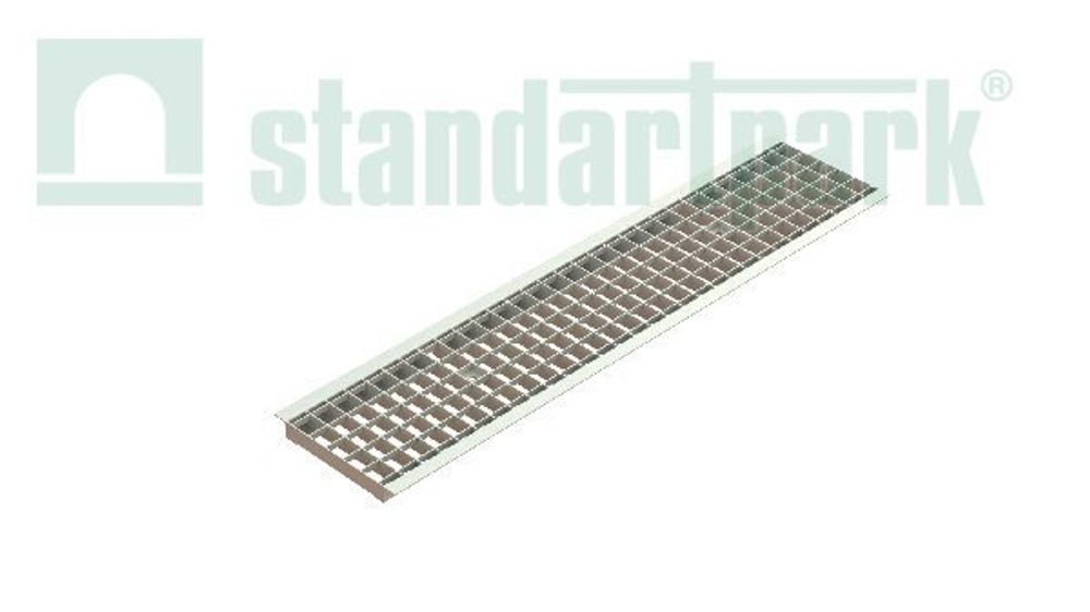 Решетка водоприемная Basic DN200 стальная оцинкованная ячеистая кл. А15