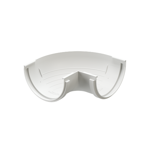 Внешний угол желоба 90° Standard, белый