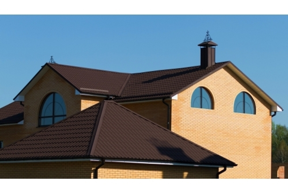 Металлочерепица классик 0,5 Rooftop Бархат RAL 8017 шоколад