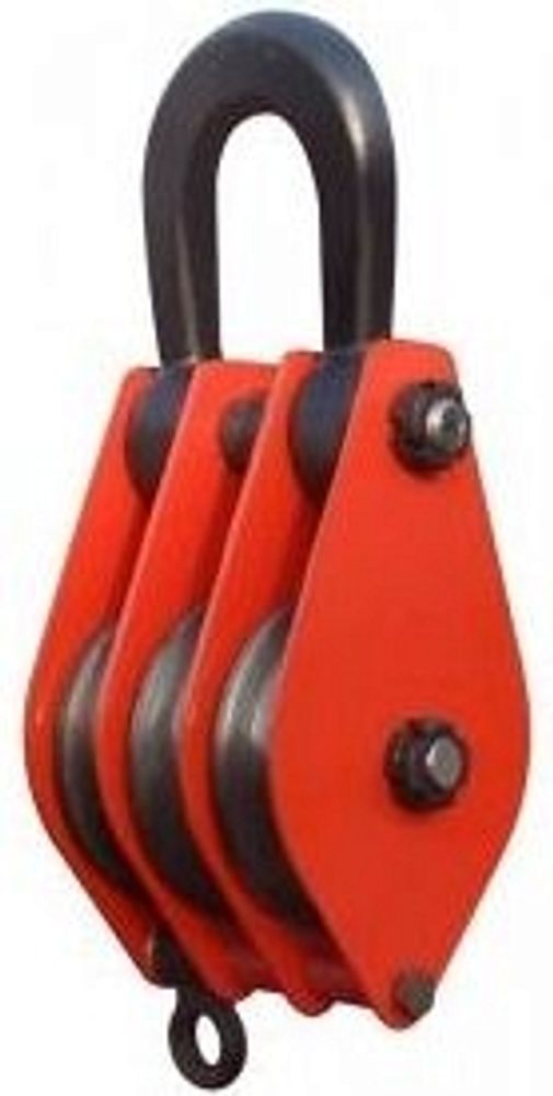 Блок монтажный трехрольный с ушком HQLK 3-50 К3 50т