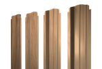 Штакетник П-образный B фигурный 0,45 Print Elite Honey Wood TwinColor