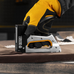 Степлер металлический, скобы в комплекте, 2К рукоятка, тип 53, 6-10 мм Denzel