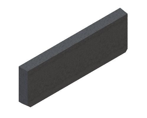 Заглушка торцевая полимербетонная для лотка водоотводного полимербетонного 6721-1-Ч черная