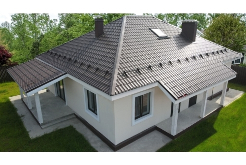 Металлочерепица классик 0,5 Satin RAL 8017 шоколад