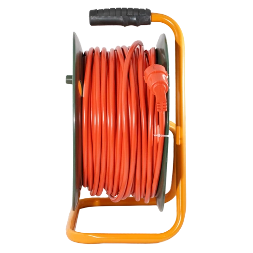 Удлинитель силовой на катушке GLANZEN 4 гн. ПВС 2х2,5 арт. EB-50-008
