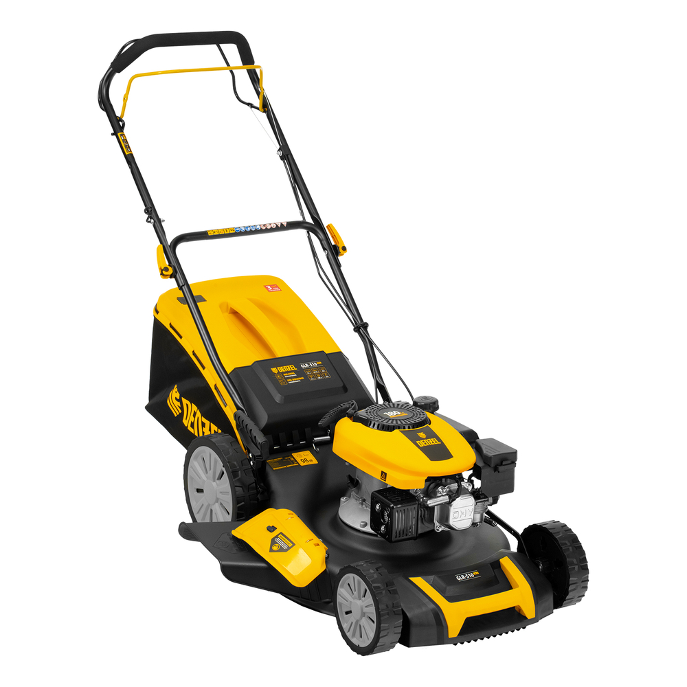 Газонокосилка бензиновая GLR-510SP-K, 180 см3, ширина 51 см, привод, травосборник 65 л Denzel