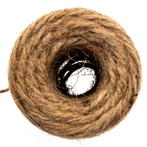 Шнур банковский джутовый 100 м, в диспенсере, вес 120 гр +- 10%, Россия Сибртех