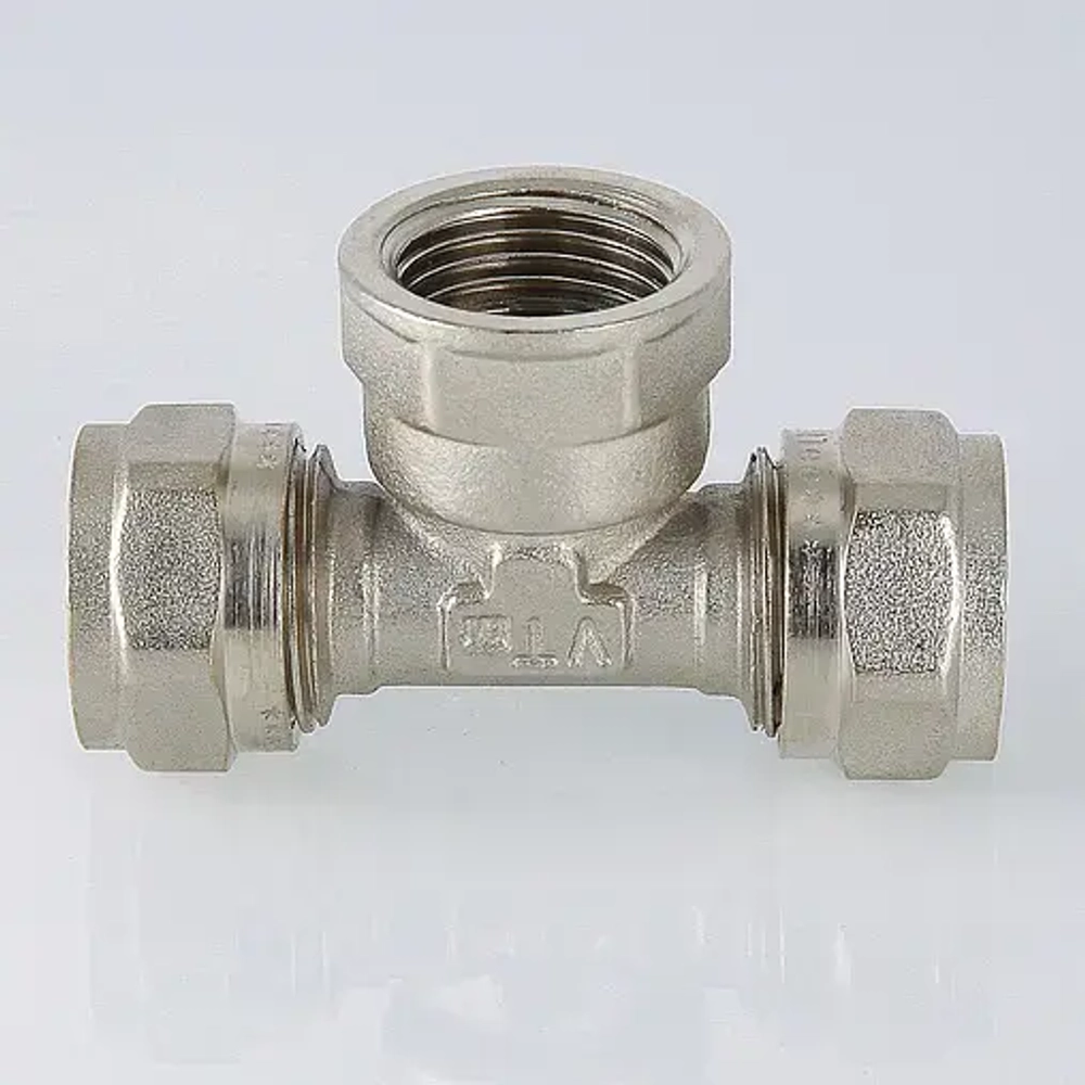 Тройник компрессионный переходной 26мм x 1"в x 26мм Valtec VTm.332.N.260626