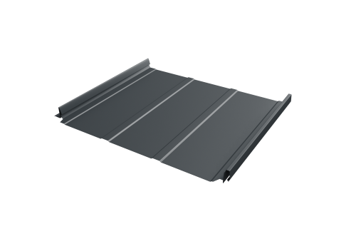 Кликфальц Pro Line Grand Line 0,5 Satin Matt TX с пленкой на замках RAL 7016 антрацитово-серый