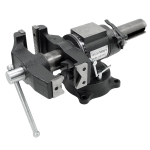 WDK-BV125D Профессиональные слесарные тиски 125 мм, регулировка в двух плоскостях 360 градусов