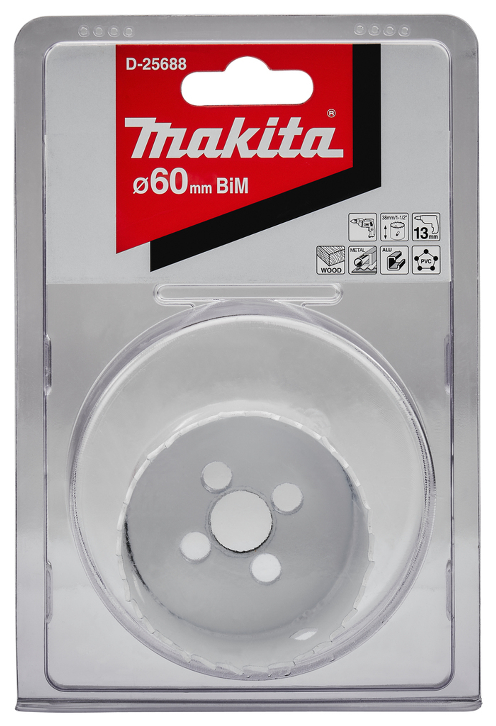 Биметаллическая коронка 60х38 мм Makita D-25688