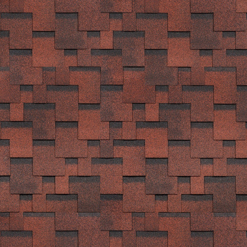 Гибкая черепица ТехноНиколь Shinglas Финская черепица Аккорд Красный 3 м2/упак, упак