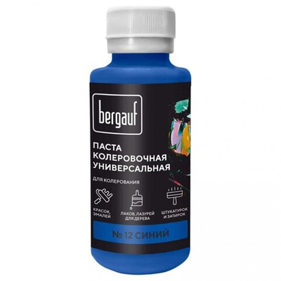 Паста колеровочная Bergauf универсальная синяя 0,1 л, шт