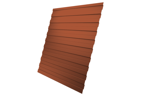 Профнастил C8A Grand Line 0,5 PurLite Matt RAL 8004 терракота