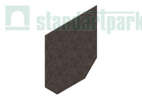 Заглушка торцевая стальная для лотка водоотводного бетонного 6171-4Б-D