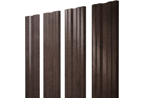 Штакетник Twin с прямым резом 0,45 Print Premium Antique Wood TwinColor