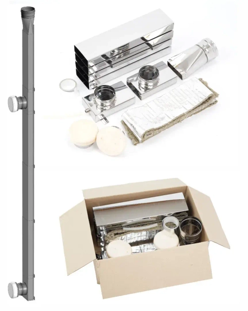 Комплект вентиляции для бани и сауны «ТиС ВЕНТ-П» (вертикальная)