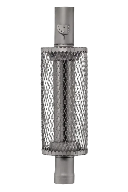 Дымоход Ферингер экономайзер с сеткой ф115 мм L=1,0 м (Черный)