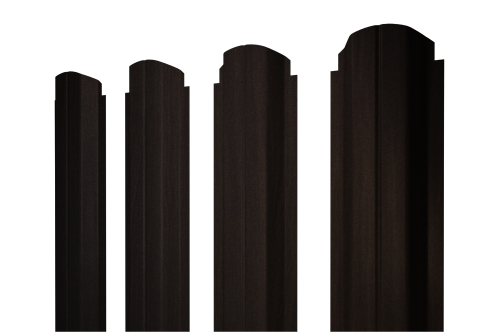 Штакетник П-образный A фигурный 0,45 Print Elite Coffee Wood Blesk TwinColor