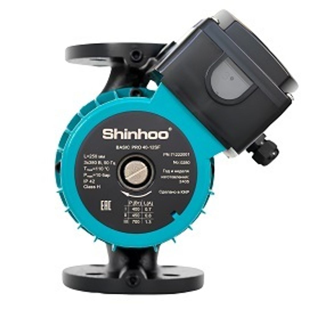 Насос, SHINHOO, циркуляционный, тип BASIC 50-12SF, 3х380 В