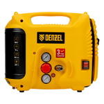 Компрессор воздушный DL1300, 10 бар, 1,3 кВт 180 л/мин 5 л, с набором аксессуаров Denzel