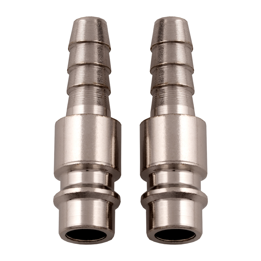 Ниппель универсальный быстросъемный ("папа") со штуцером "елка" под шланг 8 мм, 2 шт. Stels