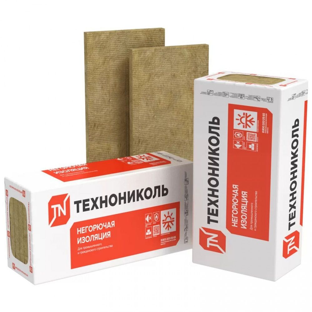Минеральная вата ТехноРуф Н ЭКСТРА 100 кг/м3 1200х600х100 мм, 3 шт/упак