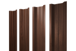Штакетник П-образный В с прямым резом 0,45 Print Elite Choco Wood TwinColor