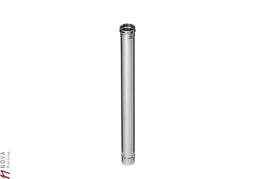 Дымоход Феррум нержавеющий (430/0,8 мм) ф120 L=1,0м