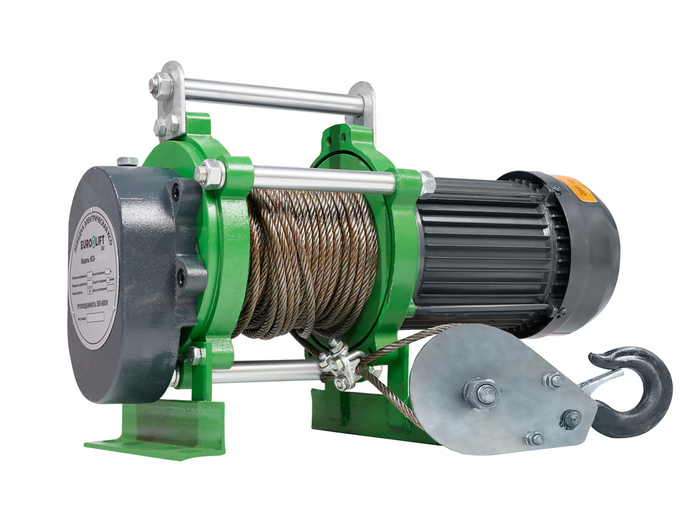 Лебедка электрическая KCD 300/600 кг, 70/35 м 220В