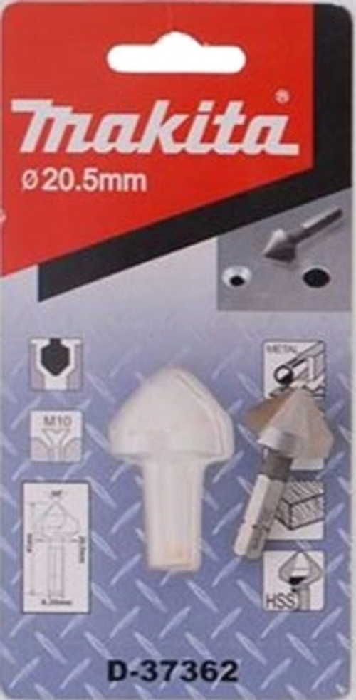 Зенковка HSS, 20.5х41 мм, 3T, 90G, 1/4, C-form Makita D-37362