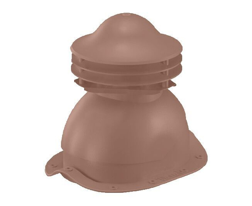 Универсальный выход вентиляции для металлочерепицы 352\250\293 кирпичный RAL 8004