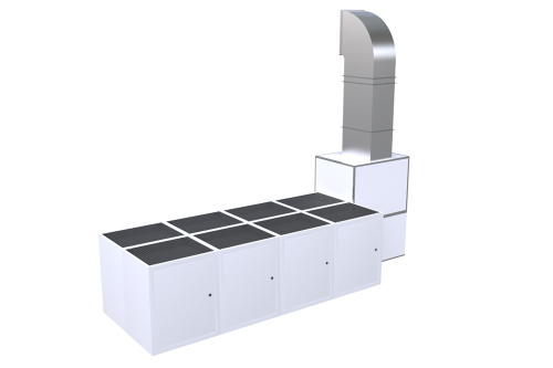 Шлифовальный стол на 8 мест WDK-GP8