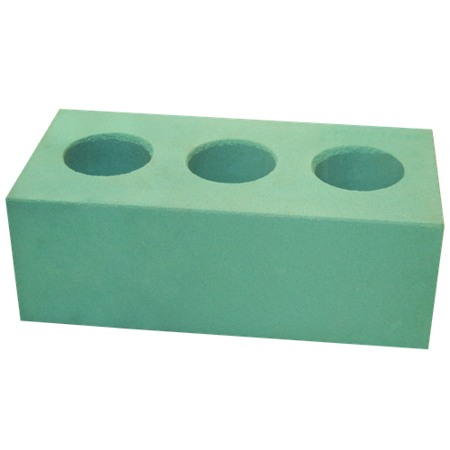 Кирпич силикатный Симат утолщенный пустотелый изумрудно-зеленый