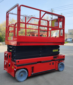 Подъемник ножничный самоходный 320 кг 11,8/13,8 м TOR AMSL1214 DC аккумуляторный