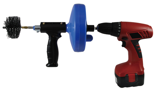 Вертушка Крокочист 6х7,6 пластиковый барабан, три насадки