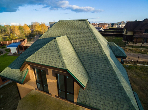 Гибкая черепица ТехноНиколь Shinglas Фазенда Зеленый, 2,6 м2/упак