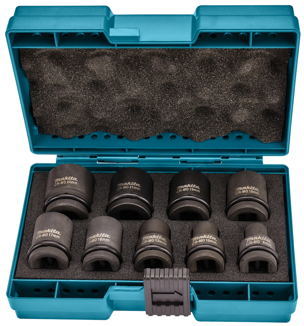 Набор ударных торцевых головок 1/2, 8-24 мм, 9 шт Makita D-41517