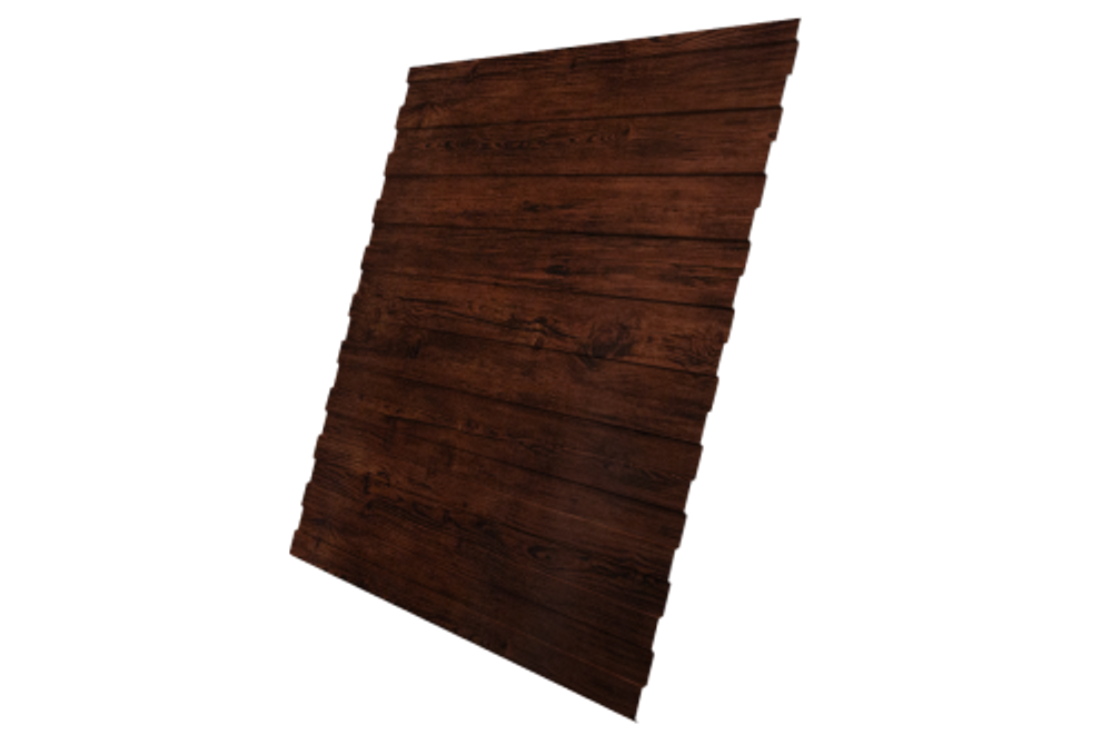 Профнастил C8A 0,45 Print Elite с пленкой Cherry Wood TwinColor