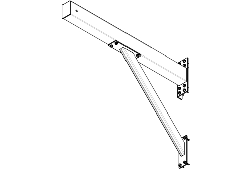 Кронштейн под гасительную сетку RAL 6005