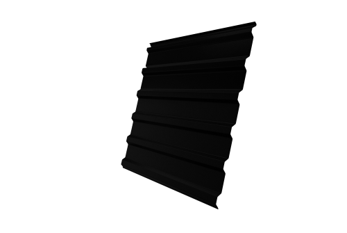 Профнастил C20R Grand Line 0,5 GreenCoat Pural BT, matt RR 33 черный (RAL 9004 сигнальный черный)