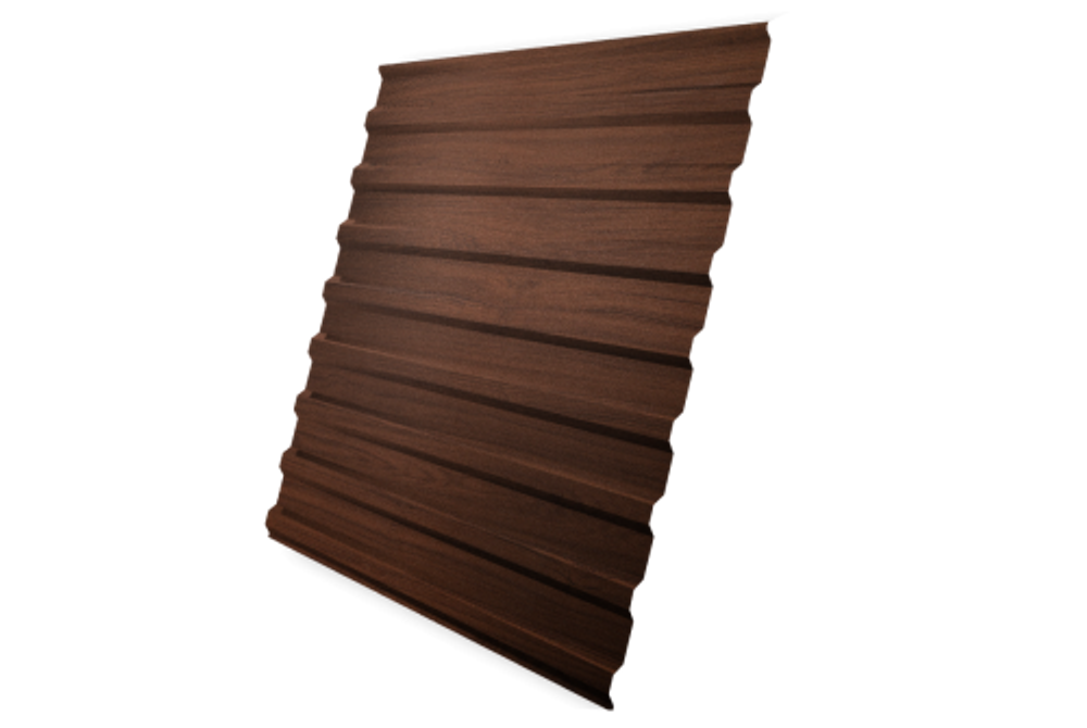 Профнастил C20B 0,45 Print Elite Choco Wood TwinColor