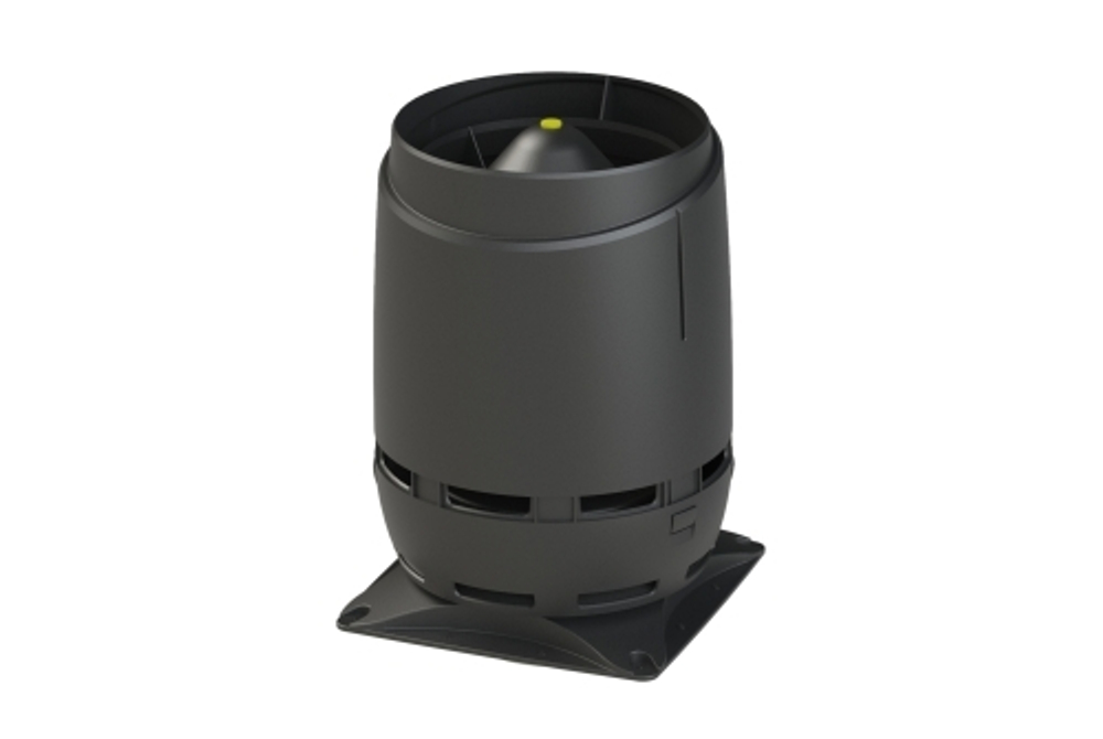 Выход вентиляционный Vilpe Flow 160S с основанием 300x300 черный