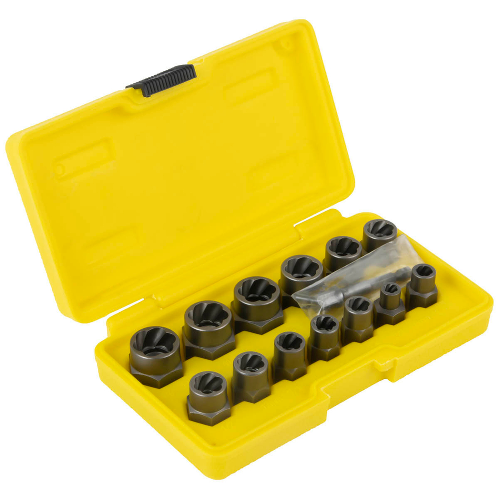 WDK-65482 Набор экстракторов для болтов и гаек с адаптером, 8-19 мм