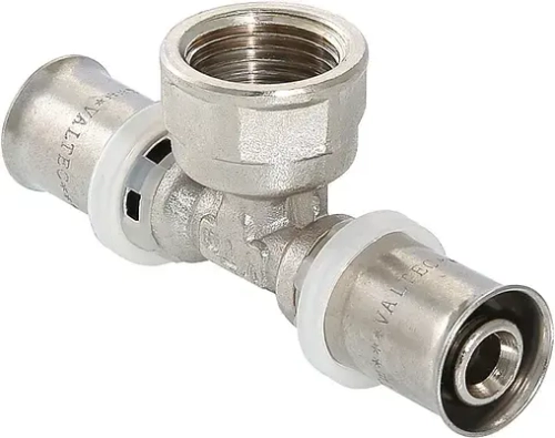 Тройник пресс переходной 16мм x ½"в x 16мм Valtec VTm.232.N.160416