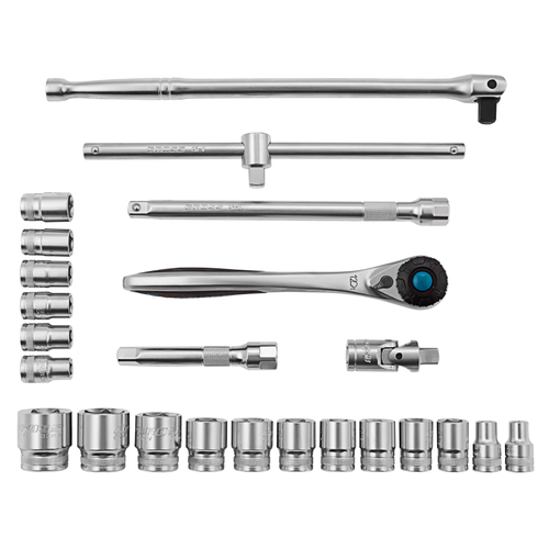 Набор инструментов, 1/2", CrV, 120 зубьев, 24 предмета Gross