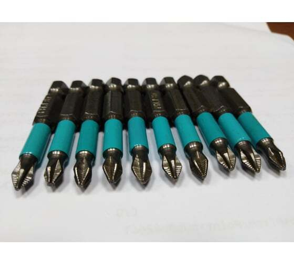 Биты для отвертки PH1х50мм, 1/4 Hex, S2, 10 шт. GRIFF 030396