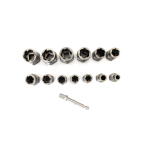 WDK-65482 Набор экстракторов для болтов и гаек с адаптером, 8-19 мм